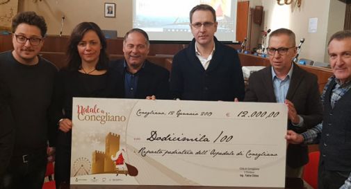 Conegliano aiuta i più piccoli: donati 12mila euro al reparto di pediatria della città grazie al Natale