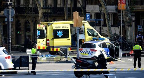 un'immagine dell'attentato di venerdì a Barcellona