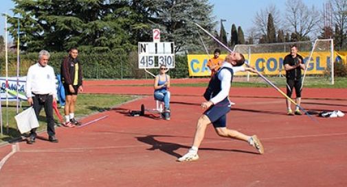 Il campione italiano juniores Massimo Ros al 4° Trofeo Giavellotti Trevigiani