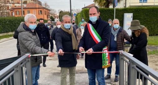 l'inaugurazione della passerella