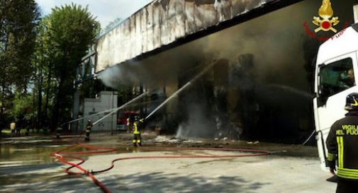 Incendio alla Cartiera Giorgione di Castelfranco