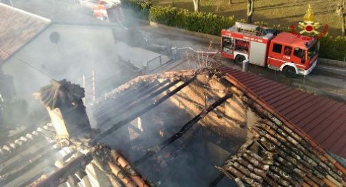 Casa a fuoco a Codognè