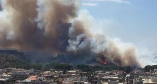 Roma, allarme incendi: brucia il Parco del Pineto