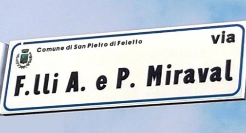 intitolazione strada F.lli A. e P. Miraval