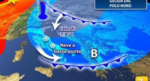 Da giovedì 20 torna l'inverno: gelo e neve sull'Italia