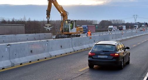 lavori lungo l'autostrada