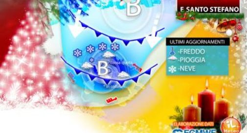 Natale, in arrivo neve e crollo temperature: ecco dove