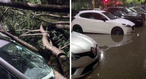 Maltempo si abbatte sulla Lombardia: bomba d'acqua, tromba d'aria e voragine