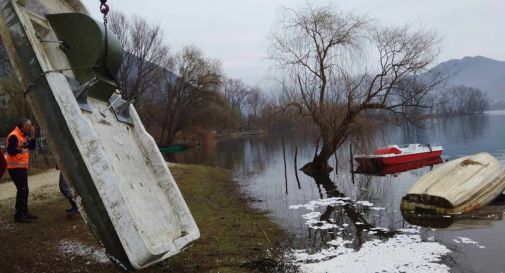 rimozione barche lago