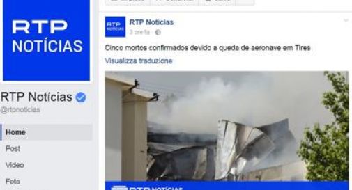 Portogallo, precipita aereo da turismo vicino supermarket: 5 morti