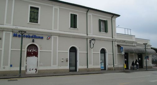 la stazione ferroviaria di Montebelluna