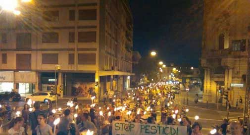 Conegliano, in 500 alla fiaccolata contro i pesticidi