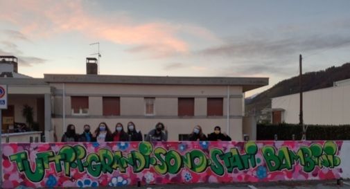 street art alla scuola dell'infanzia di Soligo