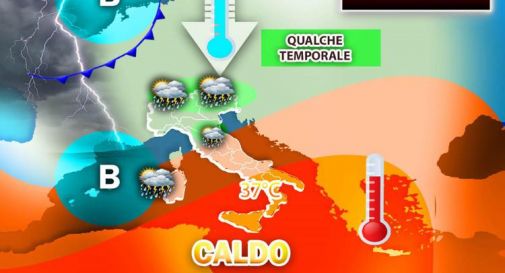 Pioggia al Nord, caldo record al Sud: il meteo divide l'Italia