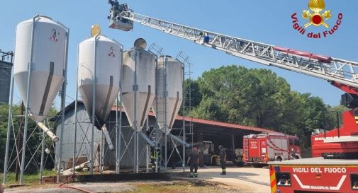 Silo a fuoco, salvato allevamento ittico