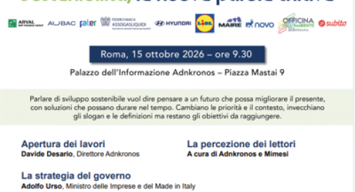 Sostenibilità, ‘le nuove parole chiave’: torna l’appuntamento con Adnkronos Q&A.